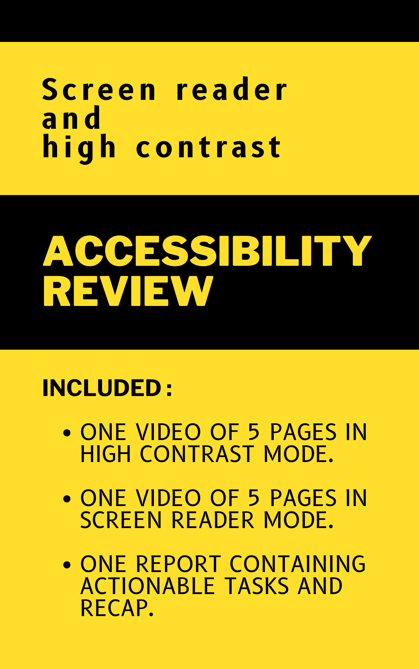 Website / web app accessibility review